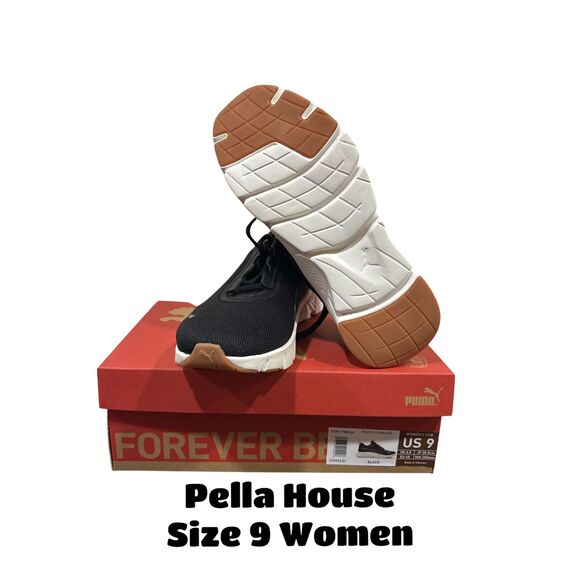 PUMA Women's Flexfocus Lite Modern Cross Trainer Sneaker Black Size 9 - Picture 3 of 7